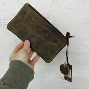 Myra Bag- Oak Fire Leather and Hairon Wallet